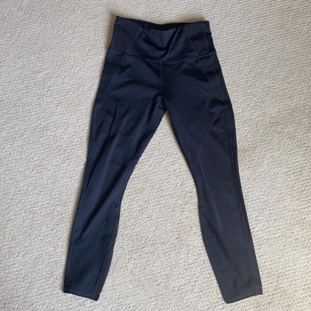 Athleta High Rise Precision 7/8 Tight, black